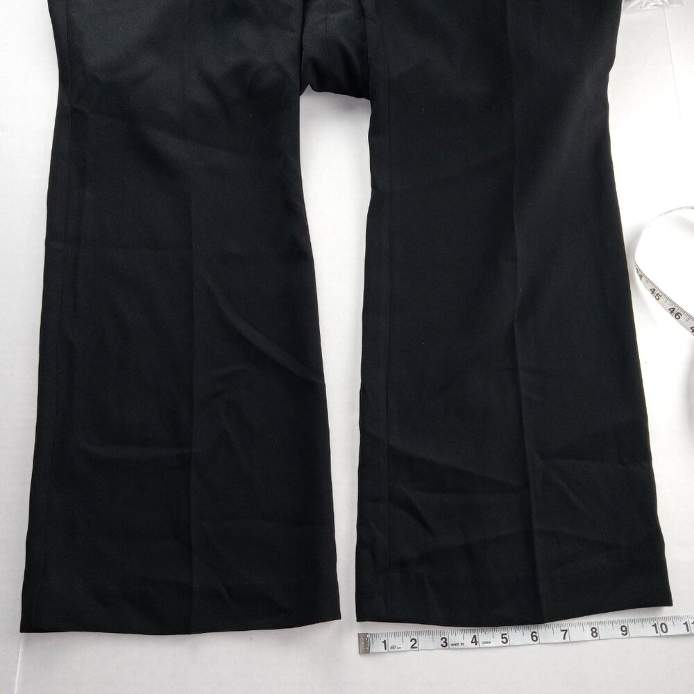 Express Women's Super High Rise Wide Leg Pant Size 14S Black Belted Pleated - Picture 3 of 9